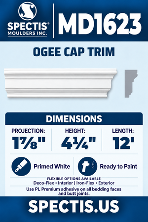 MD1623 moulding with matching side profile