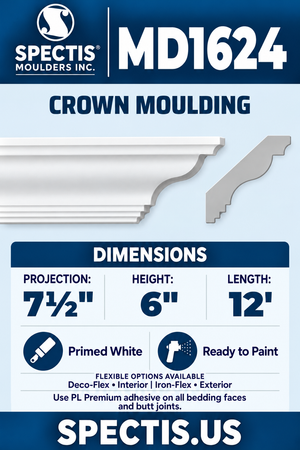 MD1624 moulding with matching side profile
