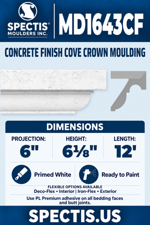 MD1643CF moulding with matching side profile