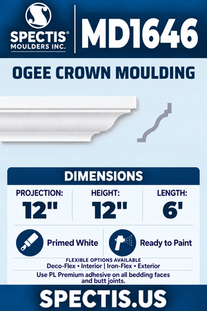 MD1646 moulding with matching side profile