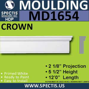 MD1654 Spectis Brick Molding Trim 2 1/8"P x 5 1/2"H x 144"L