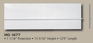 MD1677 Spectis Molding Base Trim 1 1/16"P x 13 5/16"H x 84"L