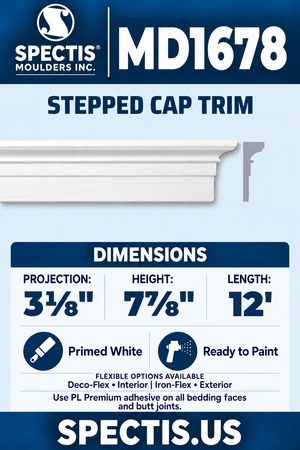 MD1678 moulding with matching side profile