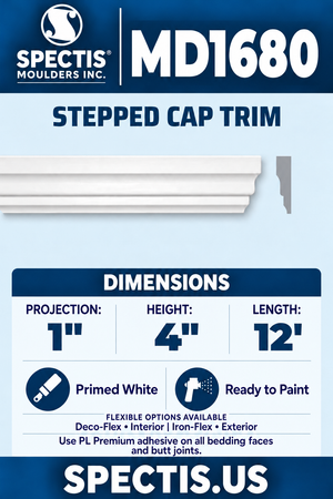 MD1680 moulding with matching side profile