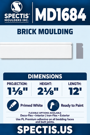 MD1684 moulding with matching side profile