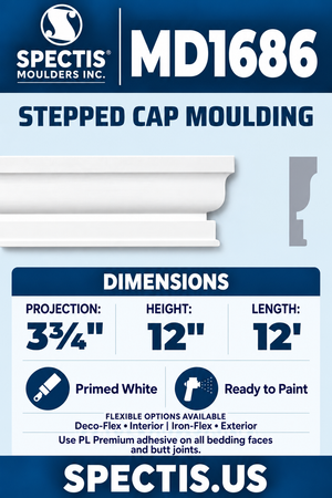 MD1686 moulding with matching side profile