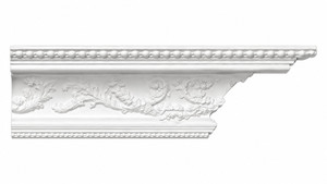 MD1767 Ornate Cove Crown Moulding on white background