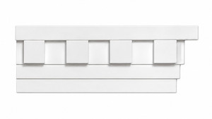 MD1784 Dentil Frieze Moulding on white background
