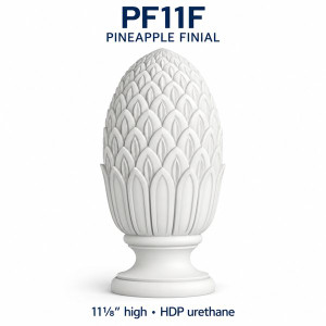 PF11F Pineapple Finial – 11⅛″ H | HDP Urethane — product illustration
