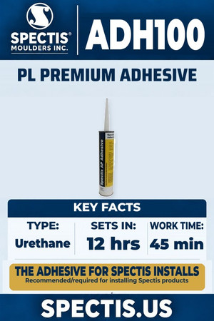 ADH100 PL Premium polyurethane construction adhesive, recommended/required for installing Spectis products