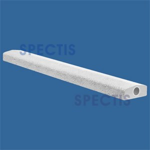 RAL2108T-FS Fossil Stone 6"W Top Hand Rail with Peak 12' Long