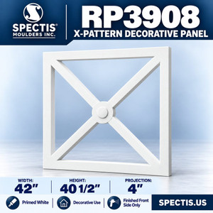 RP3908 X-Pattern Decorative Panel 42"W x 40 1/2"H