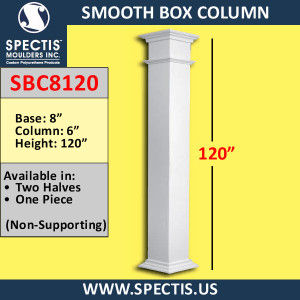 SBC8120 Smooth Box Column 6" x 120"H