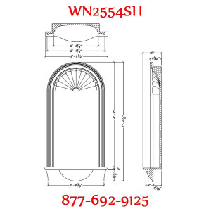 WN2554SH Spectis In-Wall Flat White Finish with Shell Top
