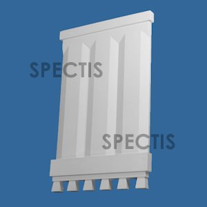BL3067 Spectis Eave Block or Bracket 16.88"W x 25.75"H x 1.13" Projection