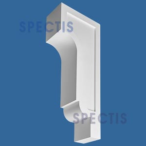 BL3075 Tall Paneled Eave Corbel 8"W x 37.875"H x 15.5"P