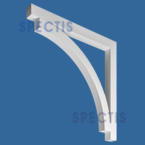 BL3086 Open Curved Eave Bracket 4"W x 48"H x 48"P