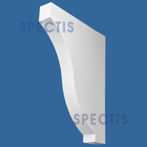 BL3003 Swept Decorative Eave Corbel 3"W x 24"H x 18"P