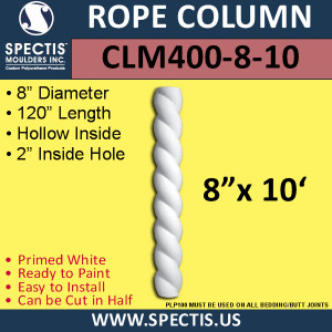 CLM400-8-10 Rope Column 8" x 120"