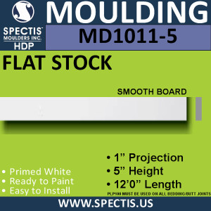 MD1011-5 Spectis 1" Flat Trim 1"P x 5"H x 144"L