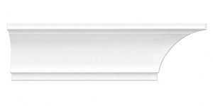 MD1833 Cove Crown Moulding on white background