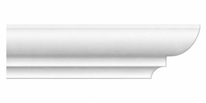 MD1835 Ovolo Crown Moulding on white background