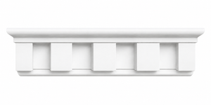 MD1885 Dentil Crown Moulding on white background