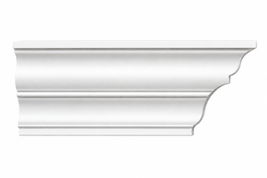 MD1938 Large Cove Crown Moulding on white background