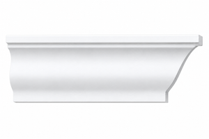 MD1947 Cove Crown with Flat Base on white background