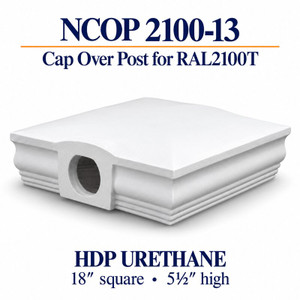NCOP 2100-13 HDP Urethane Newel Cap Over Post for RAL2100T