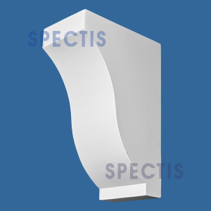 BL3002 Swept Decorative Eave Corbel 6"W x 15"H x 10"P
