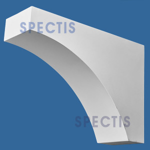 BL3135 Curved Decorative Eave Corbel 4"W x 9.25"H x 12.75"P