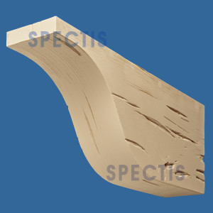 BL3153PC Pecky Cypress Decorative Eave Block 4"W x 7.75"H x 20"P