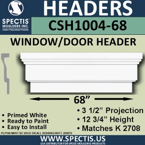 CSH1004-68 Crosshead for Window/Door 3.25"P x 12.75"H x 68"W