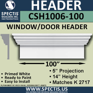 CSH1006-100 Crosshead for Window/Door 5"P x 14"H x 100"W