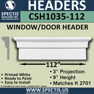 CSH1035-112 Crosshead for Window/Door 3"P x 9"H x 112"W