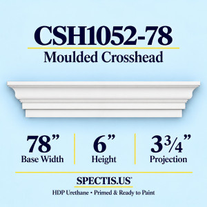 CSH1052-78 Moulded Door & Window Crosshead — 78" W x 6" H