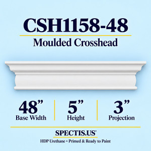 CSH1158-48 Moulded Door & Window Crosshead — 48" W x 5" H