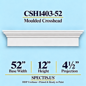 CSH1403-52 Moulded Crosshead — 12″ H x 52″ Long