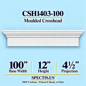 CSH1403-100 Moulded Crosshead — 12″ H x 100″ Long