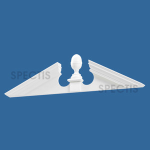 AP5315 Acorn Pediment for Window/Door 53 3/4" x 15"