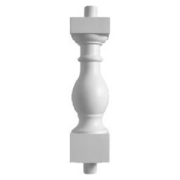 BAL2027-20FS Urethane Fossil Stone Baluster 5 1/4"W X 20"H