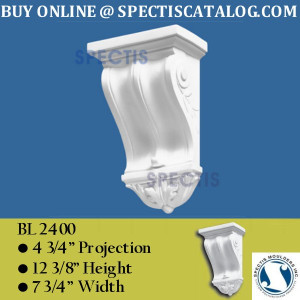 BL2400 Corbel Block/Bracket 7 3/4"W x 12 3/8"H x 4 3/4"P