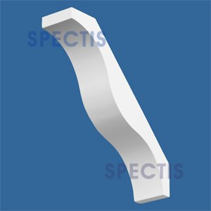 BL2446 S-Curve Knee Brace, Spectis polyurethane brace, 13 1/2 in projection x 13 1/2 in high x 3 1/2 in wide