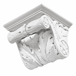 BL2463 Ornate Acanthus Rosette Modillion — white background product image