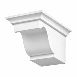 BL 2469L-7/12 Capped Cove Eave Block Left Pitch — white background product image