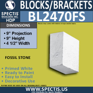 BL2470FS Eave Block or Bracket 4.5"W x 9"H x 9" P