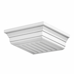 BL2501 Cornice Block with Fluted Soffit — white background product image