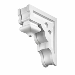 BL2511B Fleur Cut-Out Scroll Bracket 4.25"W x 14"H x 11.875"P — white background product image