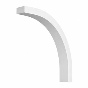 BL2520 Curved Arched Brace 4"W x 21.4375"H x 29"P — white background product image